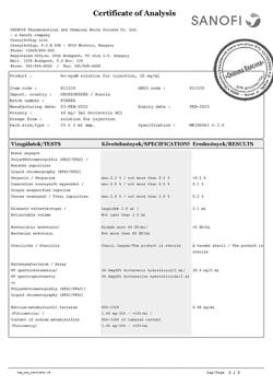 24604-Сертификат Но-шпа, раствор для в/в и в/м введ. 20 мг/мл 2 мл 25 шт-65