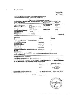24955-Сертификат Лазолван, раствор для приема внутрь 7,5 мг/мл 100 мл 1 шт-10