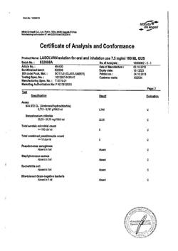 24955-Сертификат Лазолван, раствор для приема внутрь 7,5 мг/мл 100 мл 1 шт-33