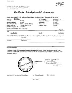 24955-Сертификат Лазолван, раствор для приема внутрь 7,5 мг/мл 100 мл 1 шт-43
