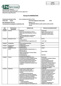 2558-Сертификат Уголь активированный, таблетки 250 мг 20 шт-13