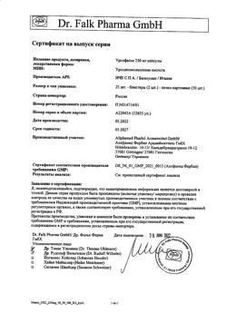 25841-Сертификат Урсофальк, капсулы 250 мг 50 шт-40