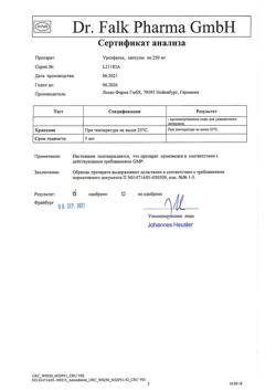 25841-Сертификат Урсофальк, капсулы 250 мг 50 шт-20