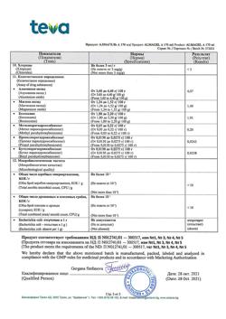 26100-Сертификат Алмагель А, суспензия для приема внутрь 170 мл 1 шт-83