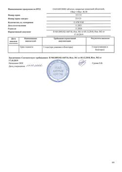 26646-Сертификат Панангин, таблетки покрыт.плен.об. 158 мг+140 мг 50 шт-42