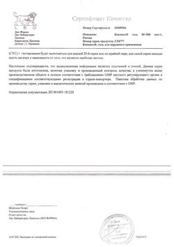 27954-Сертификат Ксамиол, гель для наружного применения 30 г 1 шт-2
