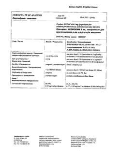 28131-Сертификат Ксефокам, лиофилизат д/приг раствора для в/в и в/м введ 8 мг 5 шт-19