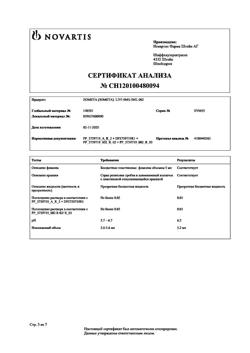 2858-Сертификат Зомета, концентрат д/приг раствора для инфузий 4 мг/5 мл 5 мл фл 1 шт-3