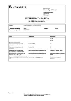 2858-Сертификат Зомета, концентрат д/приг раствора для инфузий 4 мг/5 мл 5 мл фл 1 шт-4