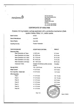 29337-Сертификат Золадекс, имплантат 3,6 мг шприц-аппликаторы 1 шт.-44