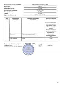 29709-Сертификат Дигоксин, таблетки 0,25 мг 50 шт-12