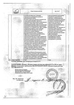 31534-Сертификат Натрия хлорид, раствор для инфузий 0,9 % 200 мл фл 28 шт-29