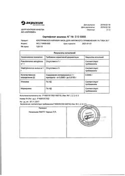 31791-Сертификат Клотримазол-Акрихин, мазь для наружного применения 1 % 20 г 1 шт-33