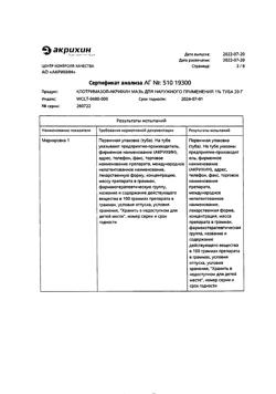 31791-Сертификат Клотримазол-Акрихин, мазь для наружного применения 1 % 20 г 1 шт-24