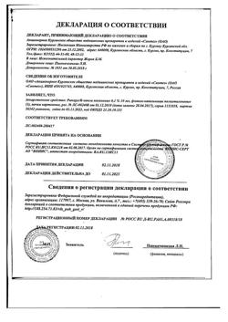 31895-Сертификат Ринорус, капли назальные 0,1 % 10 мл 1 шт-33
