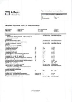 32514-Сертификат Дюфалак, сироп 667 мг/мл 15 мл 10 шт-3