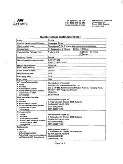32805-Сертификат Троксевазин, гель для наружного применения 2 % 40 г 1 шт-201