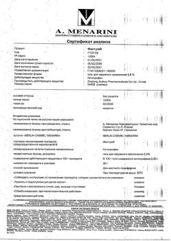 32816-Сертификат Фастум, гель для наружного применения 2,5 % 30 г 1 шт-13