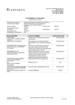 32821-Сертификат Кетонал, раствор для в/в и в/м введ. 50 мг/мл 2 мл 5 шт-5