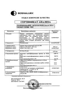 3483-Сертификат Энтерофурил, капсулы 200 мг 16 шт-84