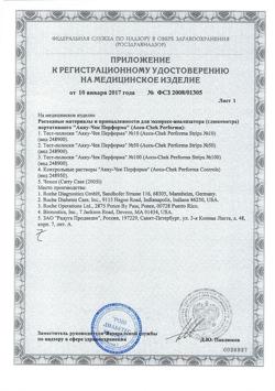 3488-Сертификат Тест-полоски Акку-Чек Перформа, 100 шт-2