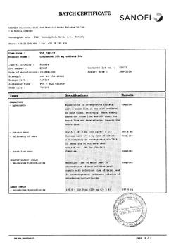 4190-Сертификат Кордарон, таблетки 200 мг 30 шт-36