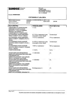4731-Сертификат Амоксиклав, таблетки покрыт.плен.об. 875 мг+125 мг 14 шт-106