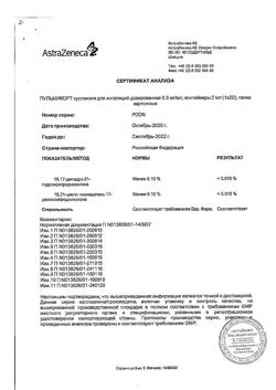 4785-Сертификат Пульмикорт, суспензия для ингаляций дозированная 0,5 мг/мл 2 мл 20 шт-93