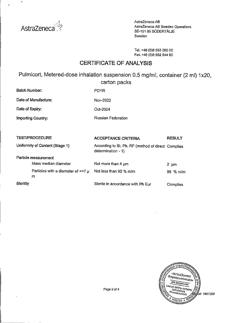 4785-Сертификат Пульмикорт, суспензия для ингаляций дозированная 0,5 мг/мл 2 мл 20 шт-64