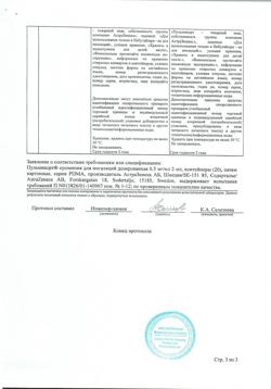 4785-Сертификат Пульмикорт, суспензия для ингаляций дозированная 0,5 мг/мл 2 мл 20 шт-30