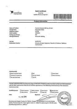 5167-Сертификат Флемоксин Солютаб, таблетки диспергируемые 1000 мг 20 шт-33