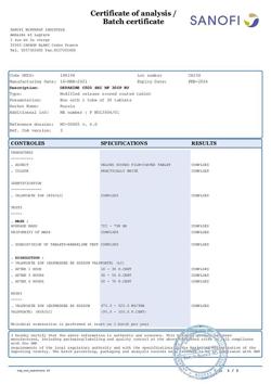 5243-Сертификат Депакин хроно, таблетки пролонг действия покрыт.об. 500 мг 30 шт-15