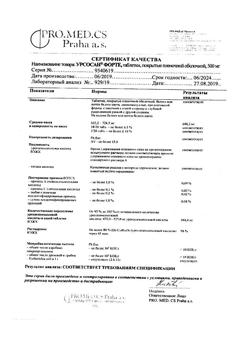 5512-Сертификат Урсосан Форте, таблетки покрыт.плен.об. 500 мг 50 шт-8