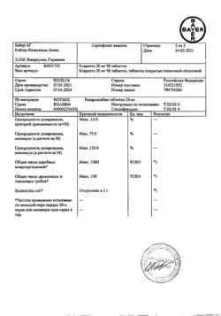 6346-Сертификат Ксарелто, таблетки покрыт.плен.об. 20 мг 98 шт-33