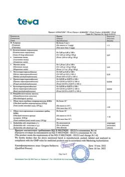 7500-Сертификат Алмагель, суспензия для приема внутрь 170 мл 1 шт-16