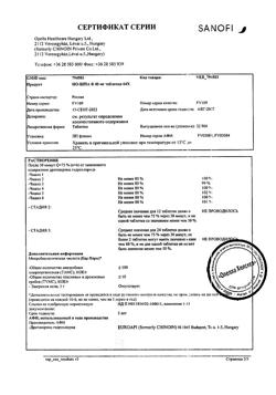 8461-Сертификат Но-шпа, таблетки 40 мг 64 шт-36