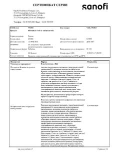 8461-Сертификат Но-шпа, таблетки 40 мг 64 шт-52