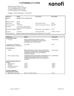 8461-Сертификат Но-шпа, таблетки 40 мг 64 шт-50