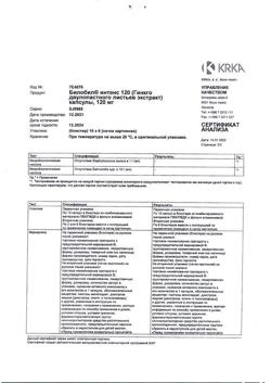 9104-Сертификат Билобил Интенс, капсулы 120 мг 60 шт-2