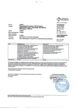 9104-Сертификат Билобил Интенс, капсулы 120 мг 60 шт-3