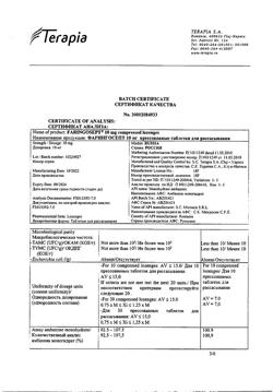 9282-Сертификат Фарингосепт, таблетки для рассасывания 10 мг 20 шт-15