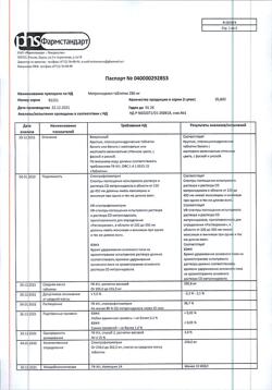9810-Сертификат Метронидазол, таблетки 250 мг 40 шт-22