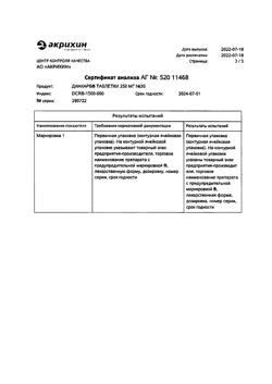 9986-Сертификат Диакарб, таблетки 250 мг 30 шт-47
