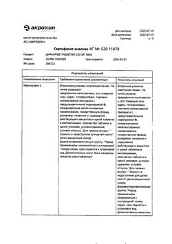 9986-Сертификат Диакарб, таблетки 250 мг 30 шт-61