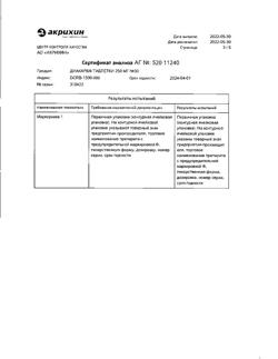 9986-Сертификат Диакарб, таблетки 250 мг 30 шт-42